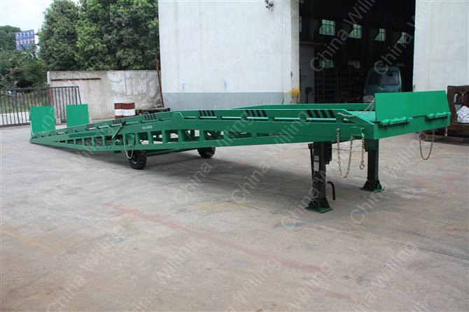 CE and ISO portable truck loading mobile hydraulic container dock ramp