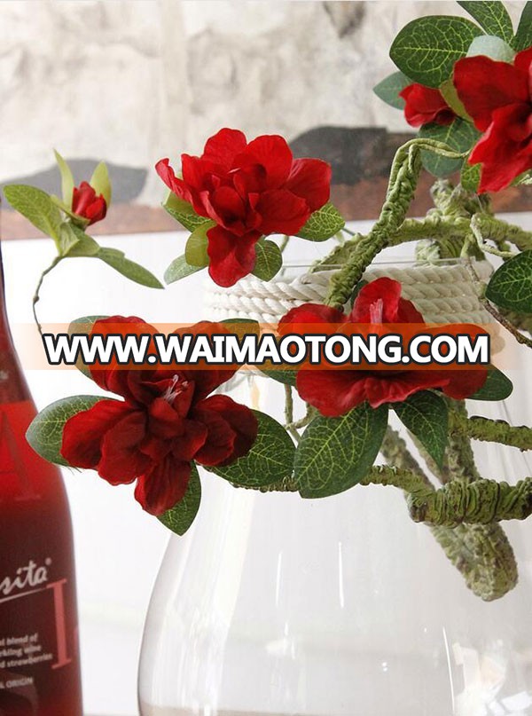 Wholesale 10 heads artificial azalea flower for home decoration