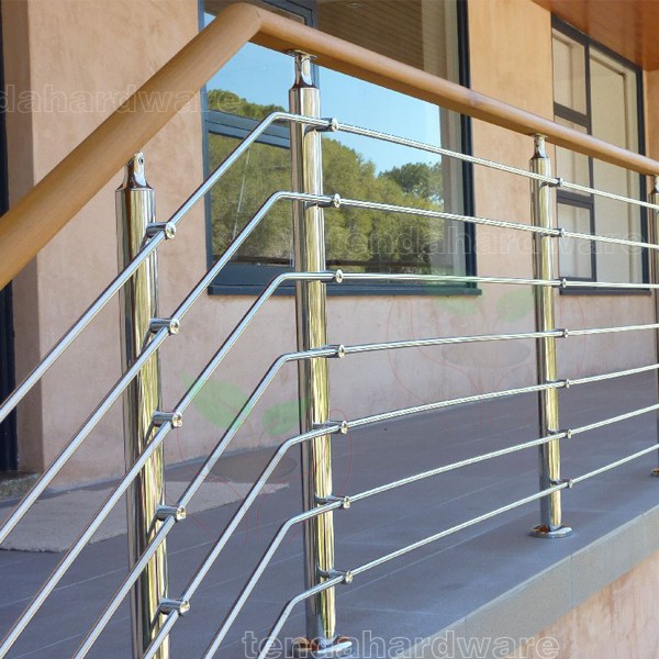 stairs hot galvanized paintedl welding railings in black