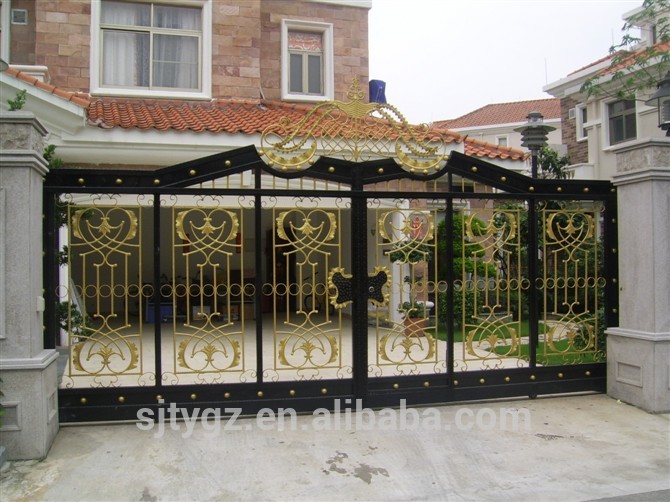 Economical and practical wrought iron gate used