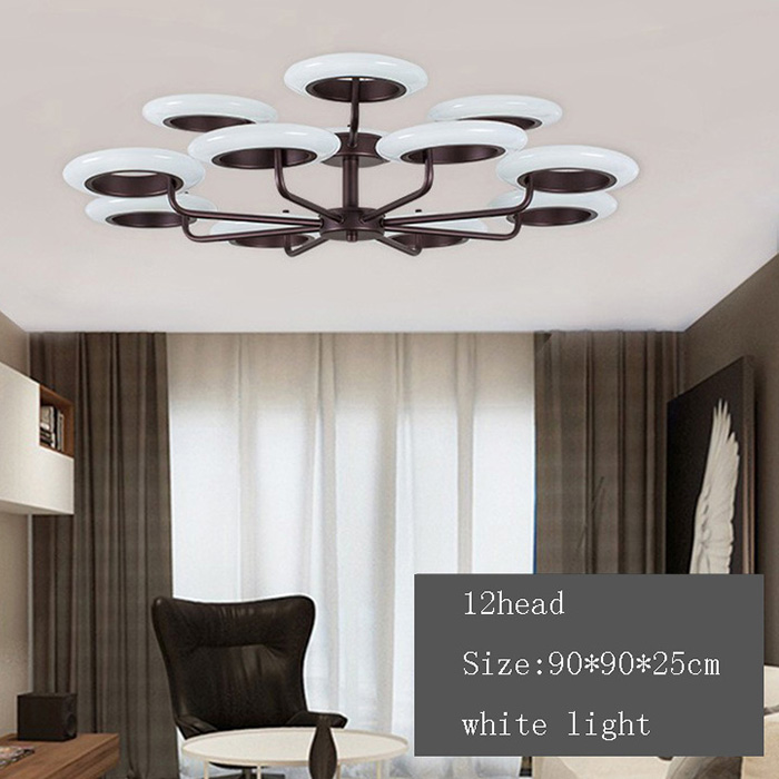 Ceiling Lights Square Rings For Living Room Bedroom Home AC85-265V Modern Led Ceiling Lamp Fixtures lustre plafonnier ACRYLIC