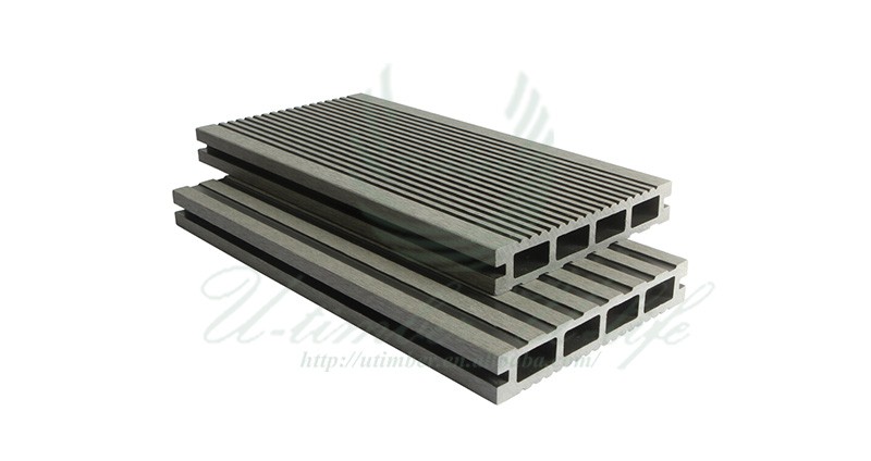 Various styles wood plastic composite WPC decking board