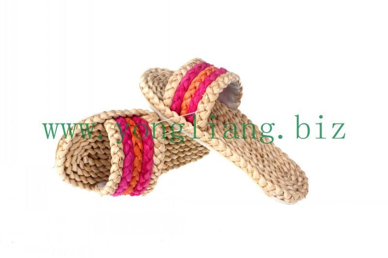 corn straw woven straw beach shoes