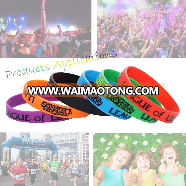 Promotional Energy Charms Sport Anime Silicone Wristband custom silicone wristband bracelet