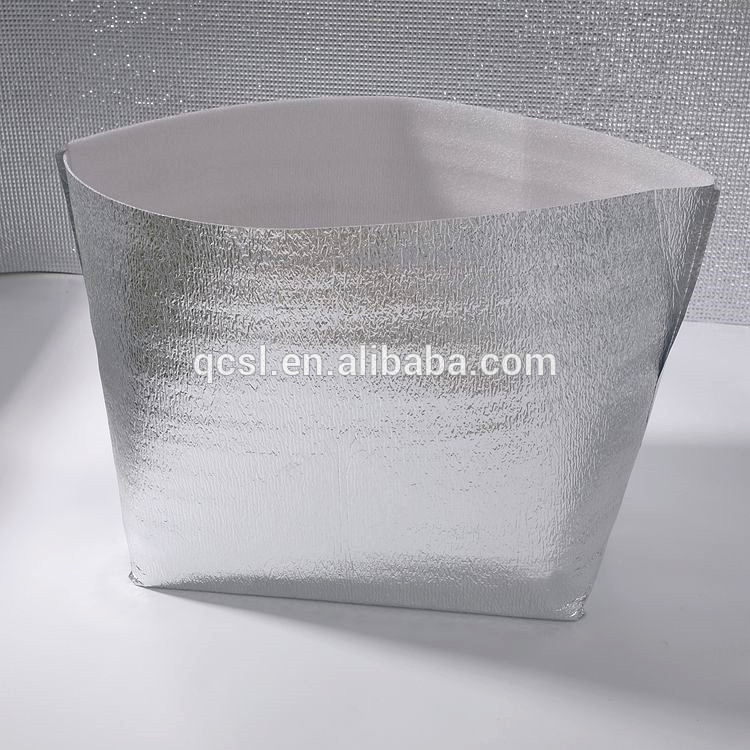 Collapsible  wholesale thermal lined insulated promotional food delivery aluminium foil cooler bag for frozen food