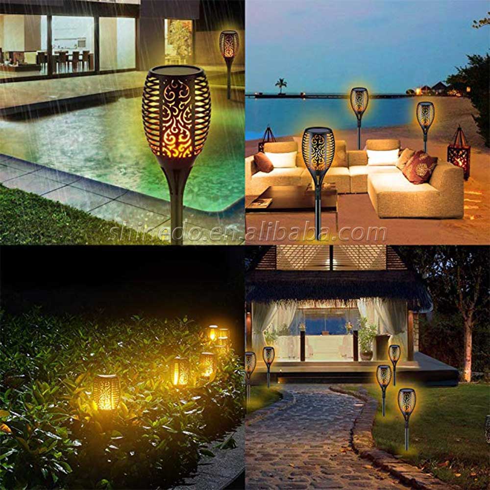 Shinedo Flickering Flames Torches Lights Waterproof Solar Lights Landscape Decoration Light