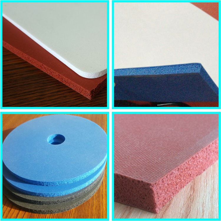 red color heat resistance silicone sponge rubber sheets