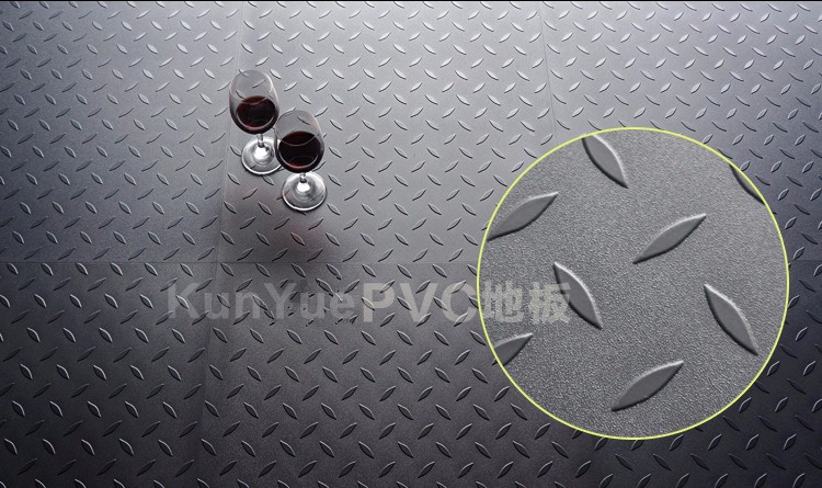 PVC Circle Stud Pattern anti-skid garage use pvc vinyl tiles garage floor tiles