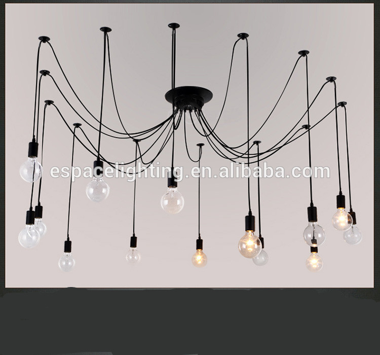 Simple life loft multi head fancy ceiling lights for restaurant