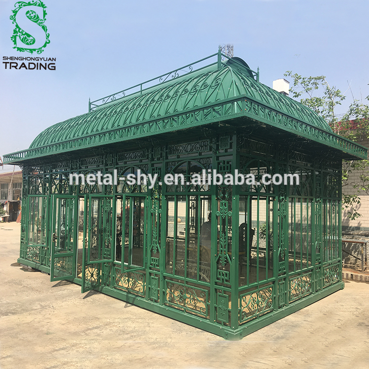 wrought iron steel outdoor gazebo house garden house