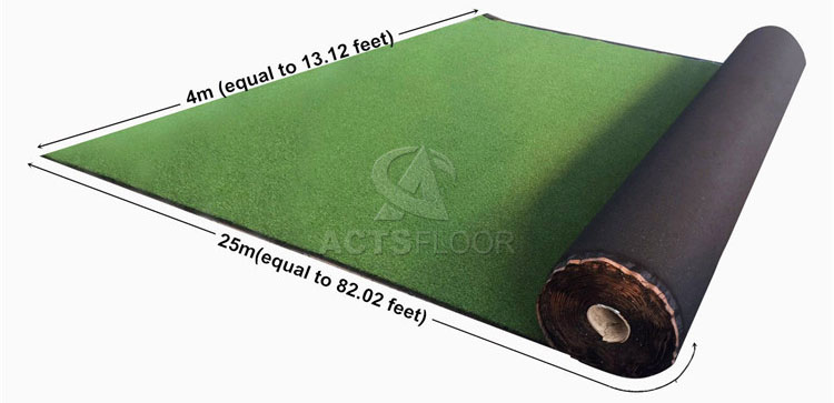 Ornament Green Landscaping Flooring Artificial Grass Roll