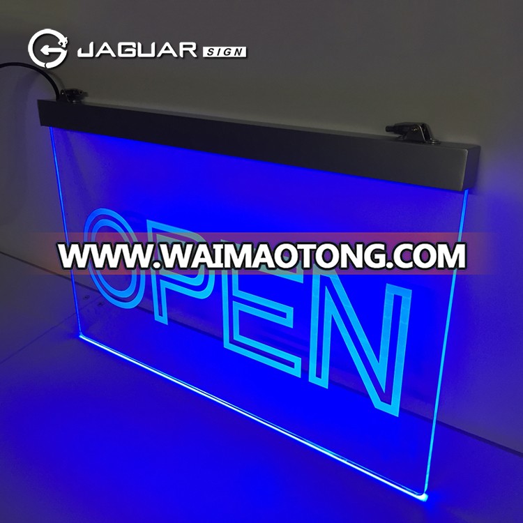 Manufacturer custom shaped acrylic led illuminated hanging signage