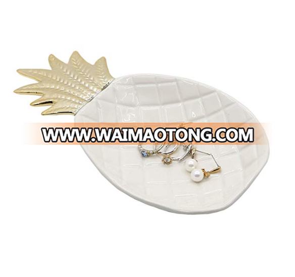 Hot Selling Marble Ceramic Jewelry Holder Trinket Tray