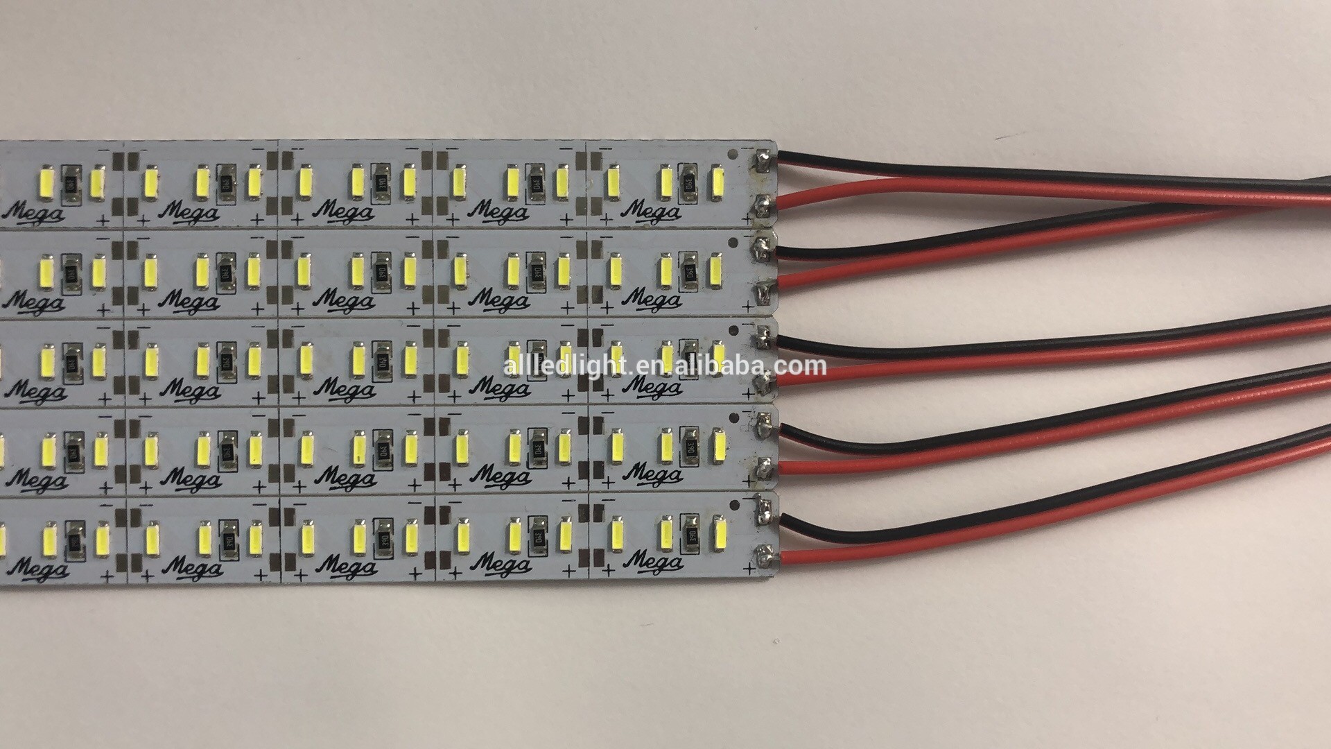 12V Hard LED strip aluminum bar light SMD  4014 led strip light 50cm 72leds Cold white ,Warm White