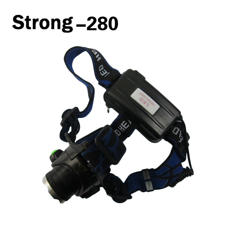 High power led rechargeable headlamp for outdoor