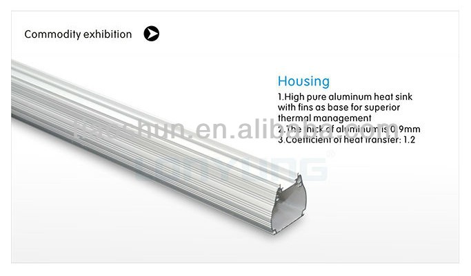 Low lumen decay 120lm/W T8 CE Rohs listed IC driver SMD2835 emergency led linear batten tube