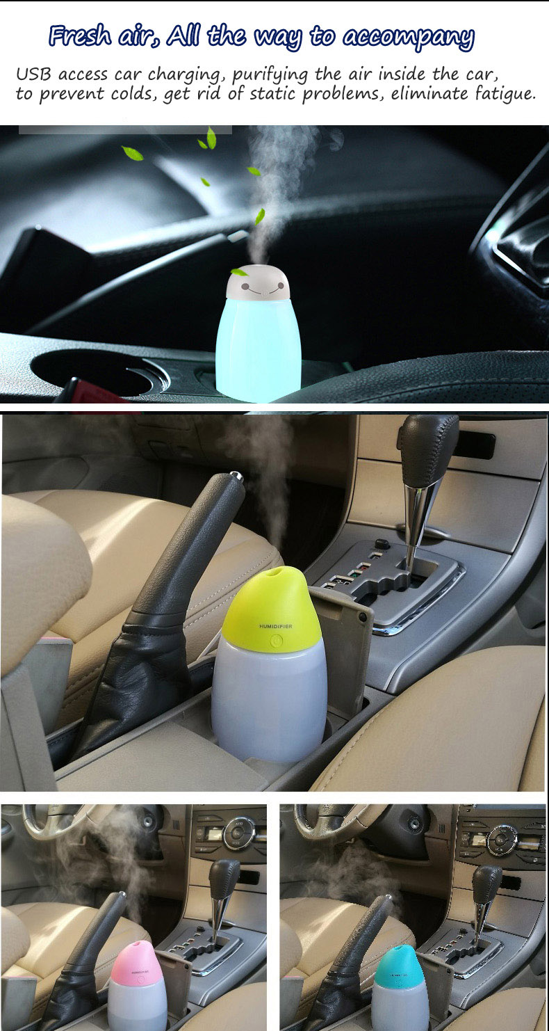 Home use colorful Ultrasonic Humidifier and Electric Essential Oil Diffuser