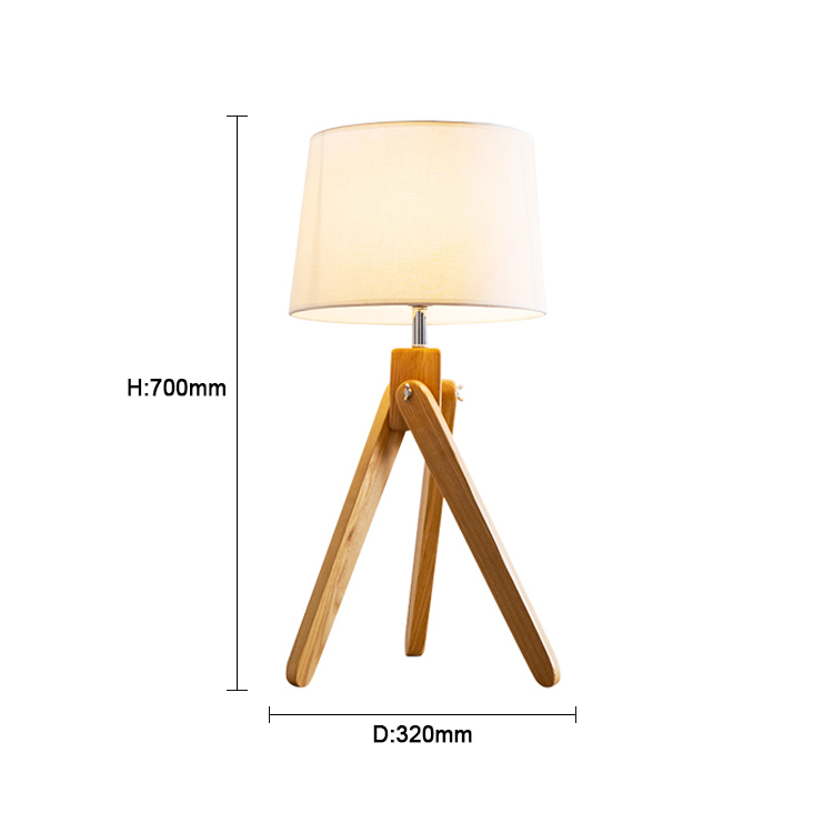 Retro Table Lamp Wooden Base Table Lamp high quality desk lamps for study room hotel villa room