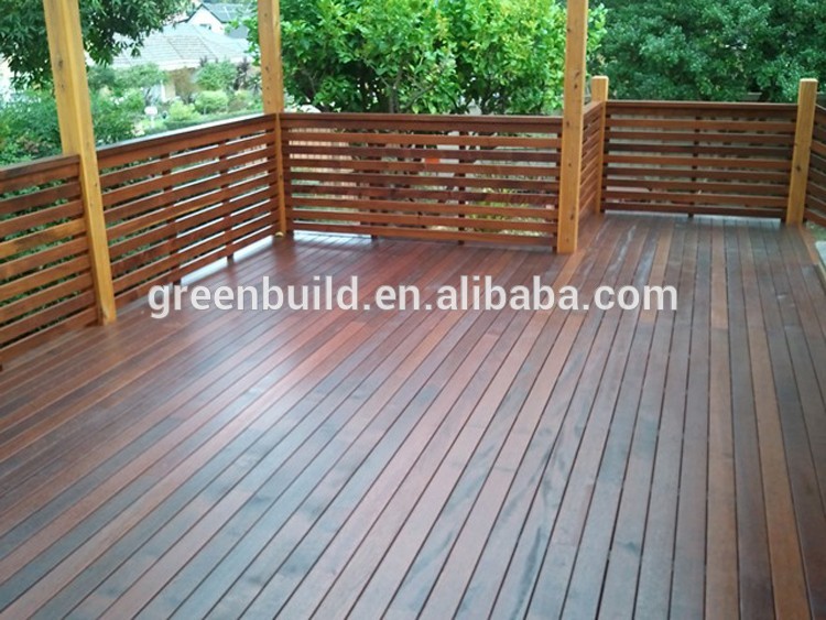 Big size Mocha Anti-slip water proof Merbau outdoor Decking