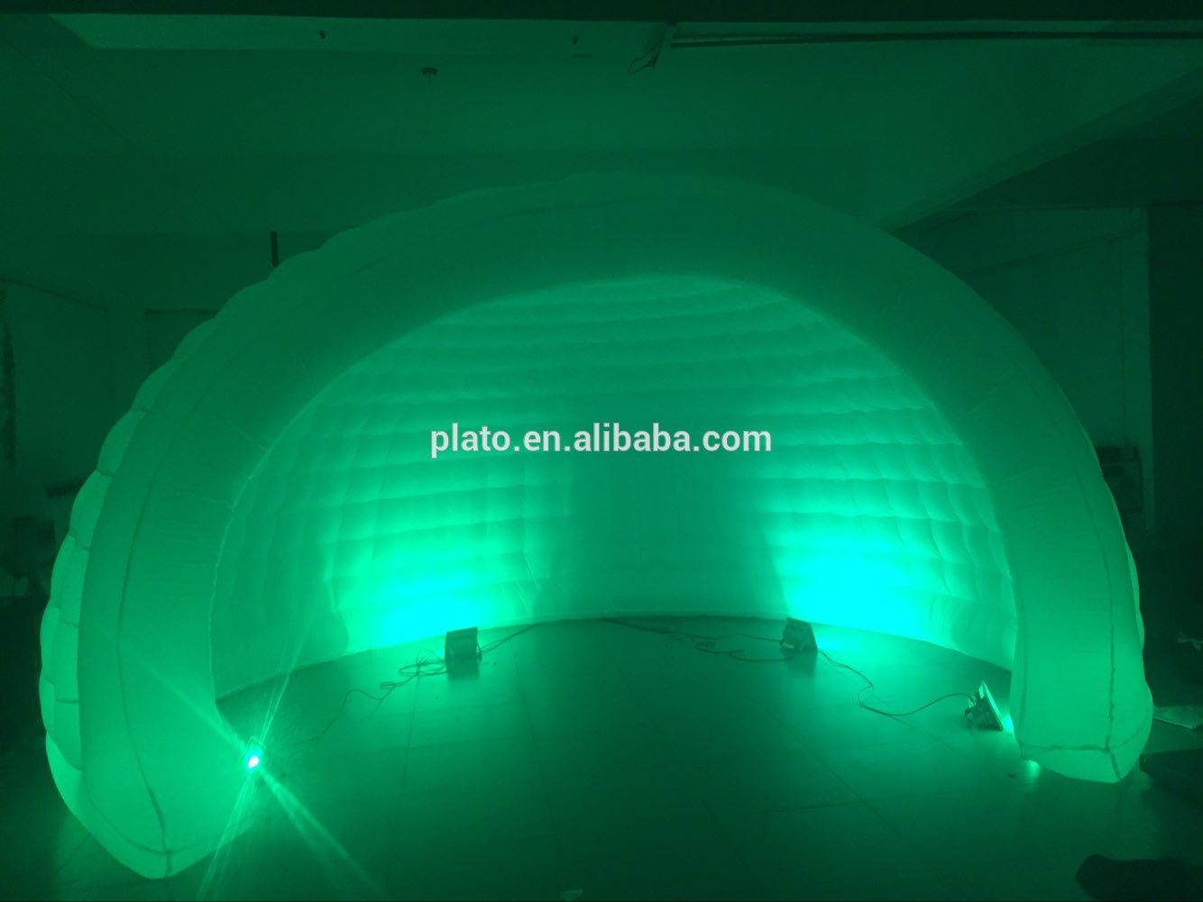 Custom large inflatable half dome shell tent for outdoor event