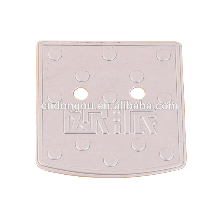 cheap custom logo durable embossed metal aluminum tags small metal nameplats