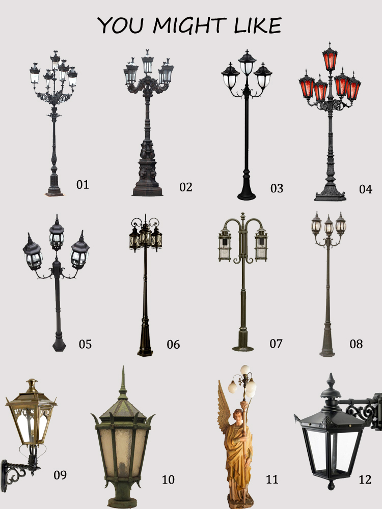 Outdoor use wrought outdoor wall lamp NTIP-061Y