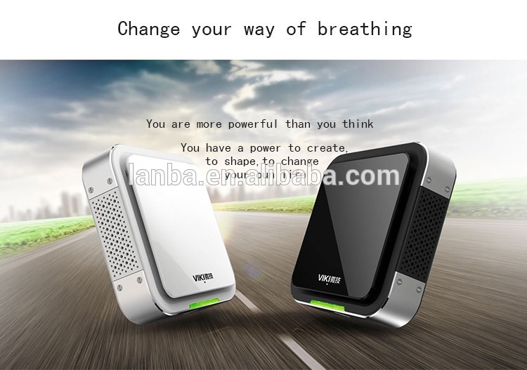 New style high quality portable hepa filter ionizer air purifier for car