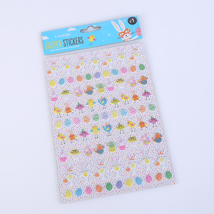 3D sponge foam custom puffy stickers