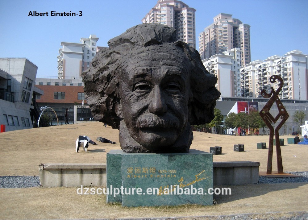 Best quality bronze Albert Einstein bust sculpture