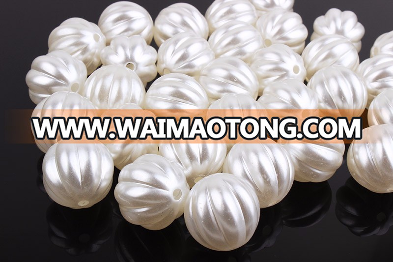 Factory wholesale loose plastic beads and large baroque pearls