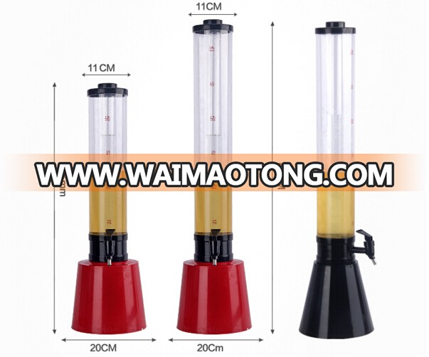 3L plastic beverage dispenser , beer tower