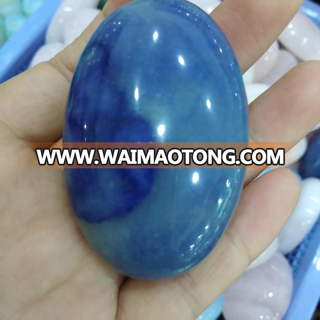 Wholesale Natural Crystal Gemstone carved Crystal Palm Stone For sale