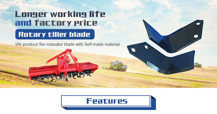 Agricultural spare parts 65Mn tiller blade