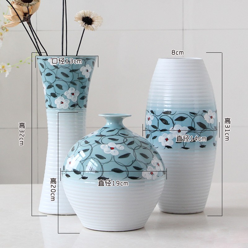 indoor ceramic porcelain flower vase for home decor