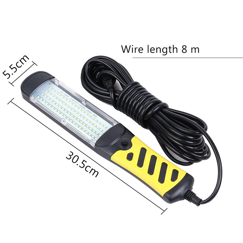 Portable LED Emergency Safety Work Light 80 LED Beads Flashlight Magnetic Car Inspection Repair Handheld Work Lamp