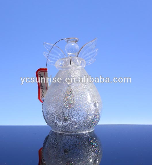 elegant glass angel crystal craft for decoration