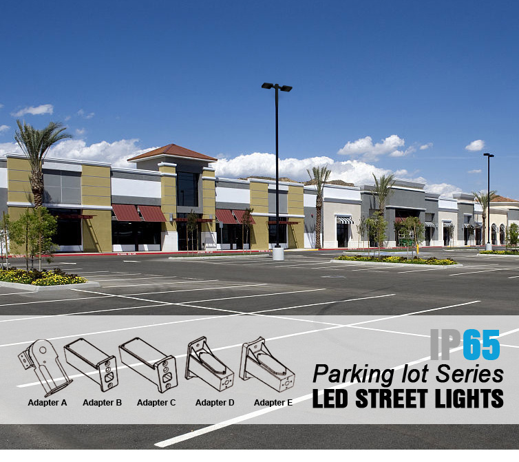 High power commercial Outdoor led parking area light 80W