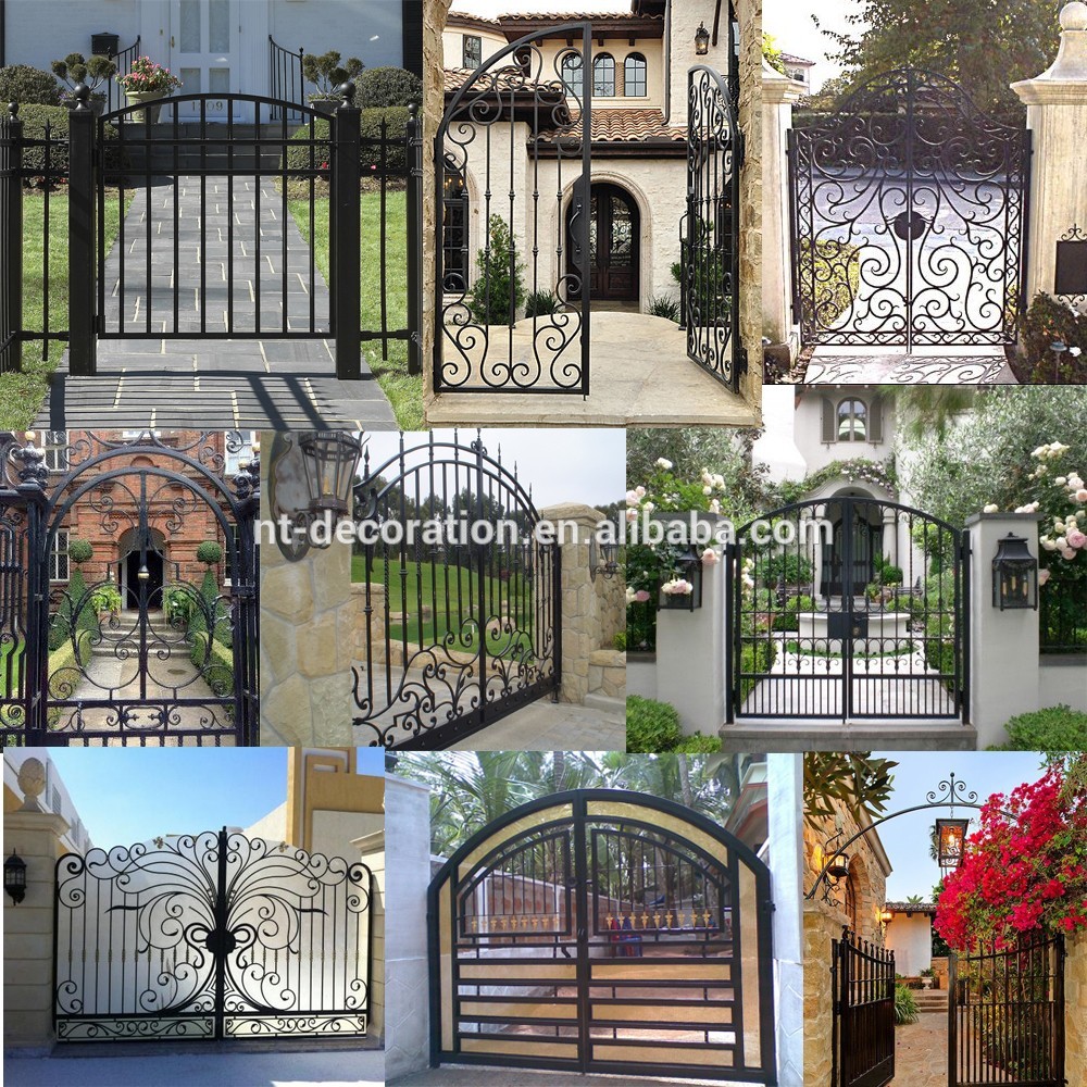 Hot sale high quality wrought iron gate for sale NTBM-067A