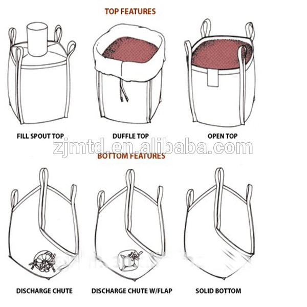 PP big bag/ container bag/bulk bag/FIBC bag for sugar, rice, resin, sea frozen