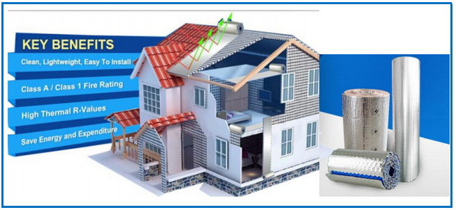 Closed cell polyethylene foam with aluminum foil epe foam insulation