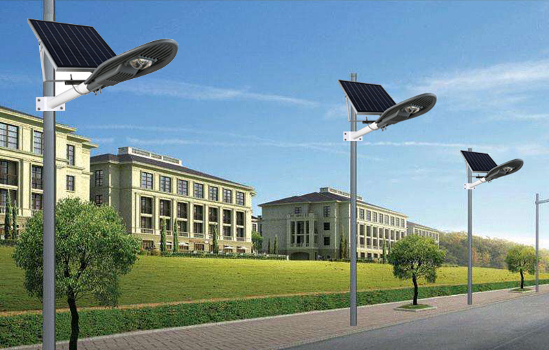 Exterior luminarias lights control waterproof 20w 30w 50w 100w solar led street lamp led lighting