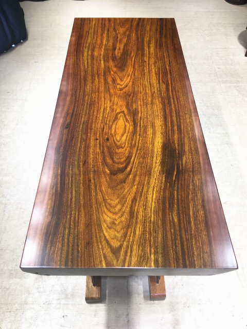 Natural Okan Wood Slab Manufactory Wholesale Dining Tables With The Best Quality