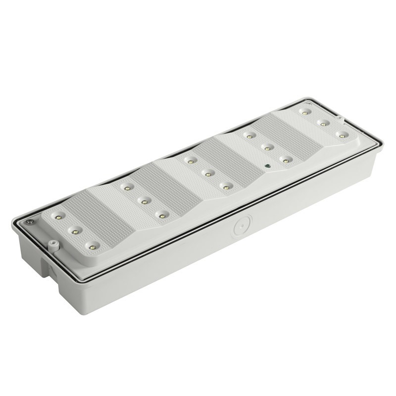 110-240V Battery Operated rechargeable IP65 LED Emergency Bulkhead