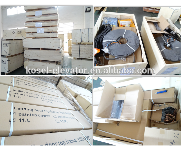 Elevator Parts For 1600kg~3000kg 1.0m/s AC Geared Traction Machine For Elevator