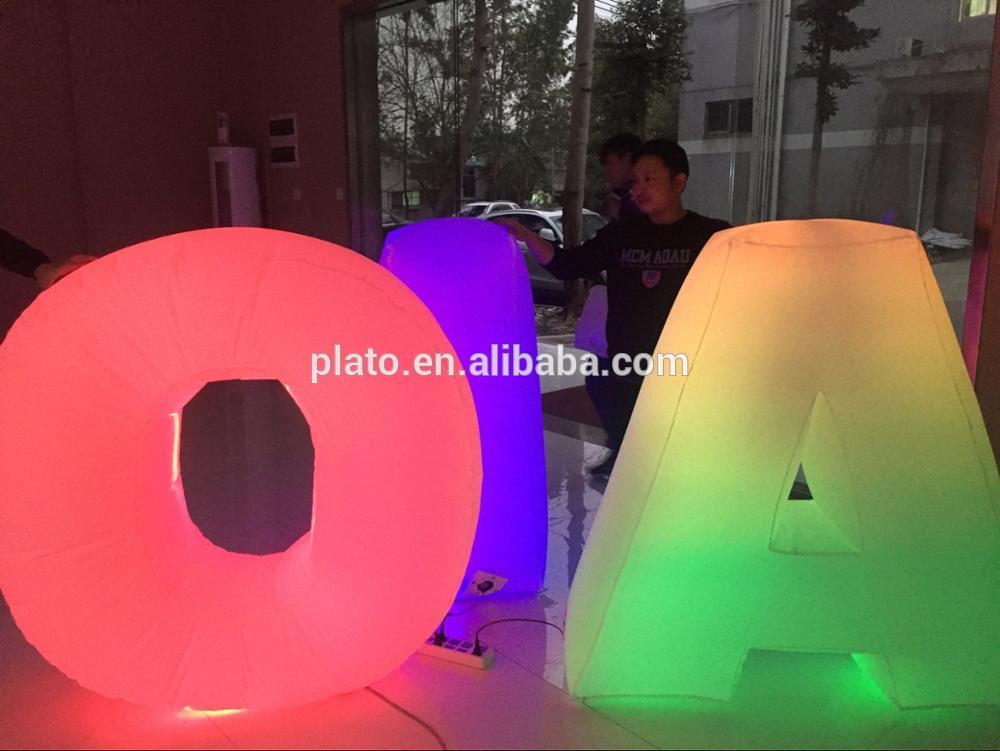 Custom color giant inflatable letters for outdoor event