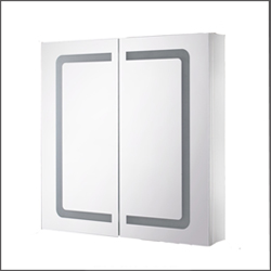 America bathroom cabinet with light and bracket High quality stainless steel medicine mirror cabinet