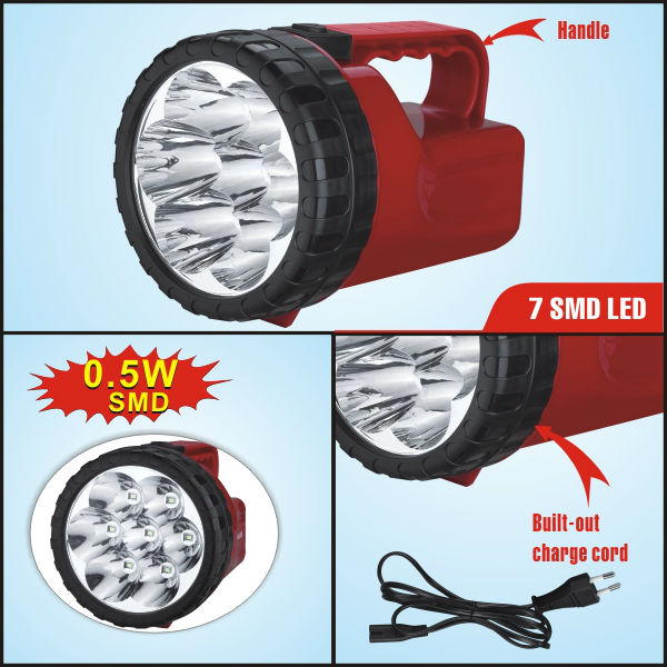 Geepas led torch flashlight with 6V battery