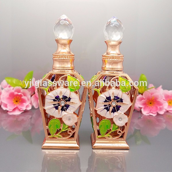 wholesale price elegant design decorative 12ml empty glass bottles for essential oils