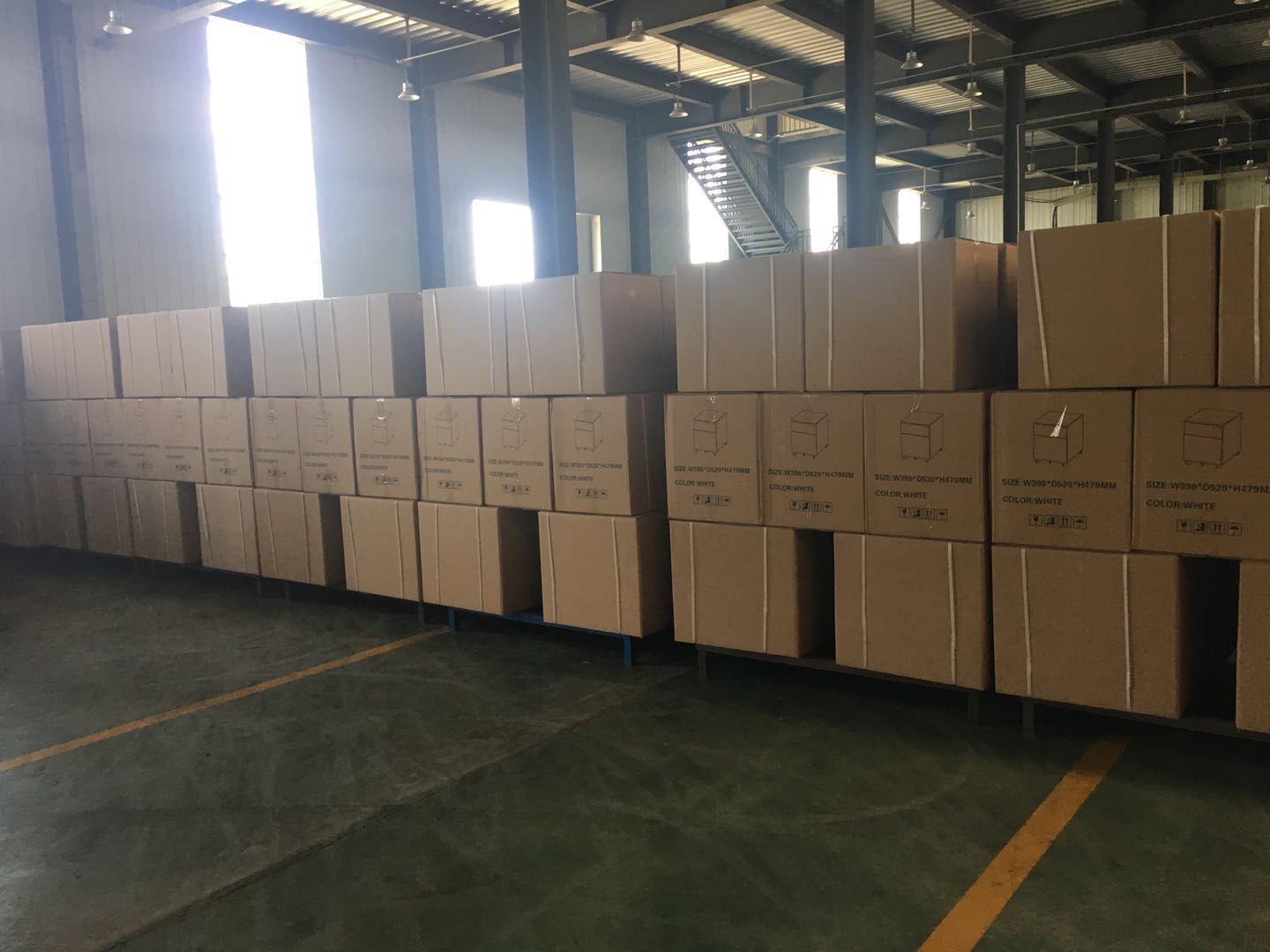 Luoyang factory manufacture assembled steel mobile pedestal cabinet with 2 drawer