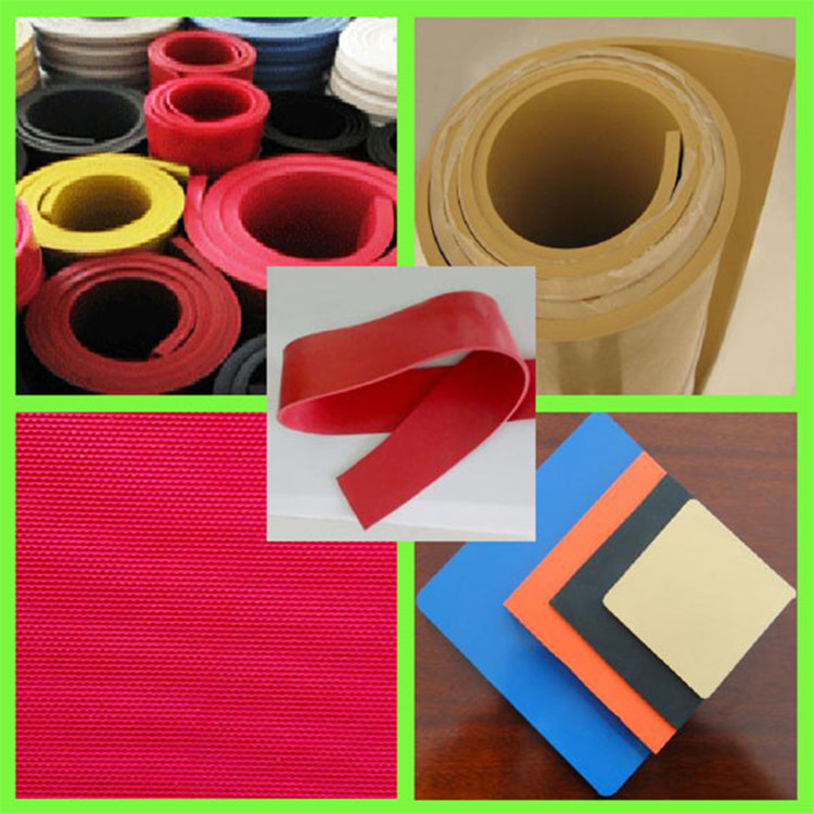 vulcanized red color natural pure gum rubber membrane